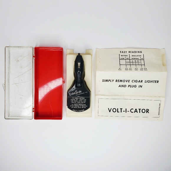 Volt-I-Cator Auto Vehicle Car Truck Plug-In Battery Check Read Vintage 70s - Picture 2 of 12